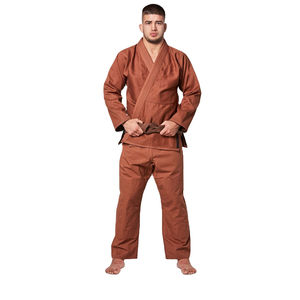 Uniforme de karaté poids lourd 14 oz 100% coton pour jeunes et adultes matériel de coton professionnel jiu jitsu kimono personnalisé - Product Image 1