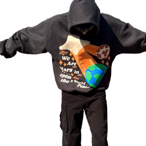 Custom Logo DTG Embroidery Hoodies <b>Thick</b> <b>Fleece</b> Cotton Anti-Shrink Long French Terry Winter ODM Fabric Solid 3D Puff Printing - Product Image 2