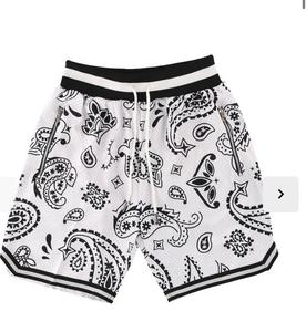 Pantalones Cortos de Baloncesto Personalizados con Estampado 3D por Transferencia Térmica, Spandex/Algodón, Cierre con Cordón, Ajuste Holgado, Estilo Vintage Urbano - Product Image 4