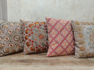 Trending New Style Shamrey 100% Cotton Pillow & Cushion Cases Tradicional Blue Tint Bordado Front & Back Solid Home - Product Image 6