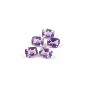 Pierre d'améthyste africaine violette naturelle de haute qualité octogone taillé à facettes pierre précieuse en vrac - Product Image 4