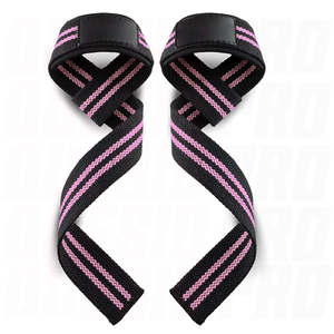 OEM Custom Logo Lifting Wrist Straps for Weightlifting Gym Deadlift Workout Cotton Padded Wrist Support Straps for Men <b>Women</b> - Product Image 4