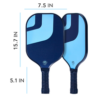 Pala de Pickleball Ligera de 5 Días de Garantía, Fabricada por OEM, para Principiantes, Fácil Control, Fibra de Carbono, Núcleo de EVA, Punto Dulce Grande, Venta al por Mayor