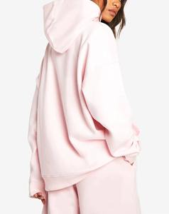 Sweat à capuche long oversize pour femme, tissu en velours doux, coupe décontractée, confort d'hiver, streetwear - Product Image 3