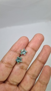 เพชรโมอิสเจียระไนรูปดาว9มม. เพชรโมอิสและต่างหู3.86 2ชิ้นและเครื่องประดับเพชรอื่นๆ - Product Image 2