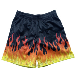 Venta al por mayor OEM logotipo personalizado sublimación Baloncesto de secado rápido E pantalones cortos de malla para hombres verano playa baloncesto pantalones cortos para hombres - Product Image 4