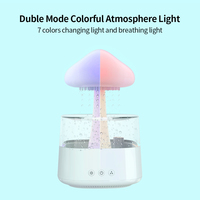 Humidificateur ultrasonique diffuseur d'arômes Nuage de pluie 2024, contrôlé par application, avec veilleuse LED 7 couleurs, grand format pour la maison