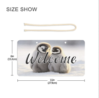 Panneau de porte suspendu décoratif en PVC personnalisé et plaque de porte pour la décoration de la maison, du bureau et de la chambre d'enfant
