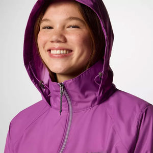 Vêtement décontracté tendance, veste coupe-vent respirante personnalisée avec fonction de séchage rapide, fermeture éclair intégrale, capuche, vêtements d'extérieur pour femmes - Product Image 4