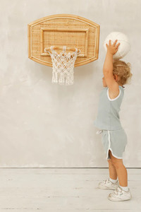 Juguete de Baloncesto de Ratán Natural para Niños, Decoración Ecológica Hecha a Mano Única de Vietnam - Product Image 5