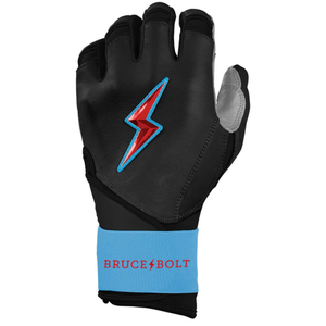 Gants de frappe de baseball professionnels en cuir 100% antidérapants avec logo et design personnalisés, qualité Bruce Bolt, fabrication haut de gamme, cuir fendu - Product Image 5