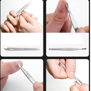 Ensemble de manucure portable de style classique en gros, kit de pédicure, 8 pièces, outils de soin des ongles en acier inoxydable, ensemble de toilettage pour enfant - Product Image 6