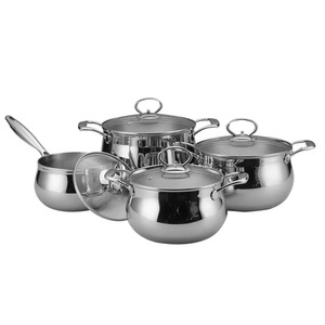 Ollas árabes metálicas hechas a mano de acero inoxidable con tapa de cristal, duraderas para el hogar, restaurantes y exteriores. - Product Image 3