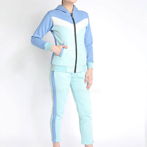 Ensemble de survêtement à capuche pour femme, nouvelle collection, couleur unie, décontracté, hiver, 100 % coton, séchage rapide, respirant, 2 pièces, long - Product Image 5