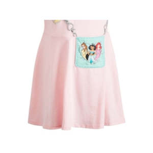Abito da cerimonia in cotone a strati rosa per bambine <span class=keywords><strong>Disney</strong></span> Sweet Floral Three Princesses, taglia 4, per feste estive - Product Image 3
