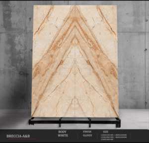 Dalles en porcelaine brillante 1200x3200mm, finition ultra-luxe pour murs de signature et espaces intérieurs haut de gamme - Product Image 3