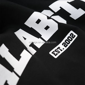 Sweat-shirt à capuche épais noir pour homme, à double capuche, imprimé à l'écran, de haute qualité - Product Image 3