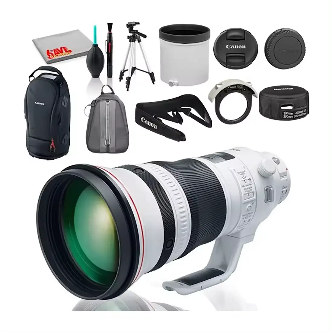 "Venta caliente NUEVO EF 400mm f/2.8L IS III USM Lens Bundle con kit de limpieza-¡Listo para enviar!"