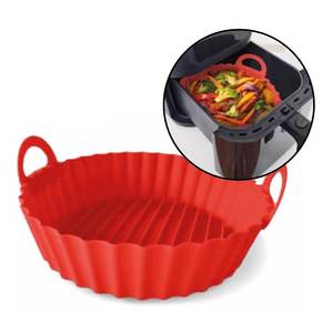 Guardini 22cm Silicone Cake Mold with Handles Red <b>Bakeware</b> for Air Fryer Model 69122MAIR - Product Image 1