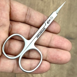 Ciseaux à ongles droits professionnels en acier inoxydable de haute qualité pour salon de manucure, ciseaux à cuticules en plastique - Product Image 2