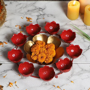 Exhibiciones de velas en el hogar u oficina Urli Diya decorativo para ocasiones espirituales o festivas - Product Image 1