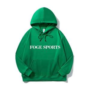 Sudaderas con capucha de fibra de bambú de algodón de punto personalizado para hombre y mujer, sudaderas hechas a medida de alta calidad, forro polar de gran tamaño, logotipo impreso de 280g - Product Image 2