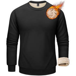 Sweat-shirt à col rond imprimé personnalisé pour hommes Doublure Sherpa 280 GSM Coton peigné Mode Streetwear Fabricant de vêtements personnalisés - Product Image 1