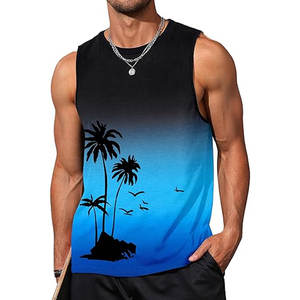 Débardeur personnalisé avec impression sérigraphique pour homme, vêtement décontracté d'été, débardeur sans manches avec impression sérigraphique - Product Image 1