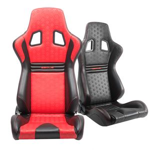 Asientos de carreras reclinables universales de PU OEM SSCUS Evo 320 de alta calidad Una actualización automotriz duradera y duradera - Product Image 1