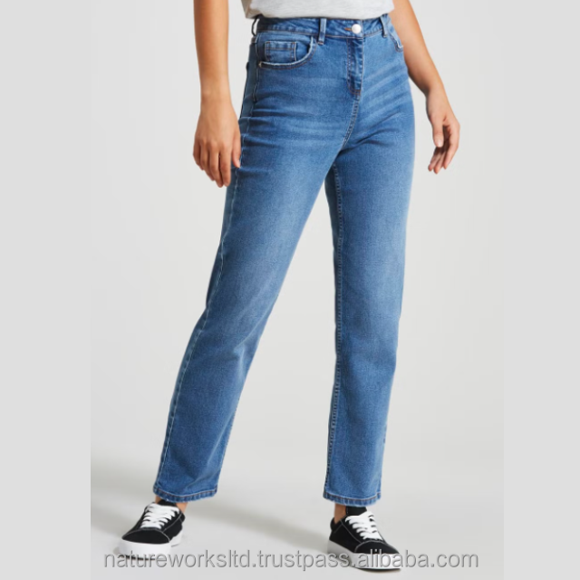High Waisted Matalan Ladies Jeans Straight Leg Pants Matalan