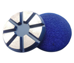 แผ่นเจียรโลหะสำหรับคอนกรีตและหินขัดแผ่นโลหะรองรับ Lavina <span class=keywords><strong>3</strong></span>นิ้วหนาพิเศษ8ส่วนตะขอและห่วงรองรับ - Product Image 2