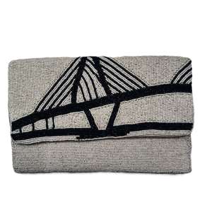 กระเป๋าคลัทช์ลูกปัดแก้วลายดอกไม้เขตร้อนรับรองโดย MS Handicraft รูปทรงและสีสันปรับแต่งได้ กระเป๋าสะพายข้างแบบโซ่สไตล์เม็กซิกันสำหรับงานเทศกาล - Product Image 2