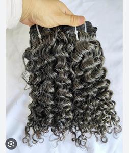 Extensions de cheveux humains Remy, tissage de cheveux naturels afro crépus bouclés texturés pour usage en salon - Product Image 3