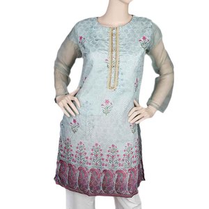 Kurti elegante para mujer - Verde marino - Product Image 2