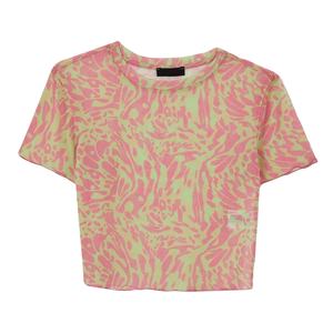 Top Corto Ajustado para Mujer 2025, Manga Corta, Transpirable, Spandex/Poliéster, Casual, Primavera/Verano, Cuello Redondo, Tejido de Punto - Product Image 1