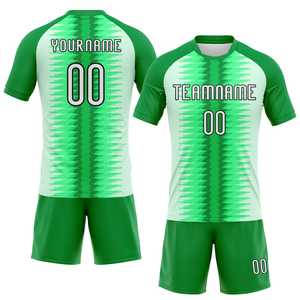 Qualité supérieure Kelly vert blanc et noir ligne Sublimation volley-ball uniforme respirant vêtements d'équipe pour hommes nouveau tissu disponible - Product Image 1