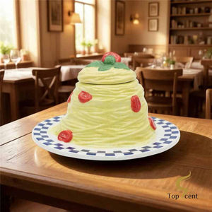 เทียนดูแลตัวเอง JBPQ Pasta Time Art Candle ของตกแต่งบ้าน ทำจากพาราฟินแว็กซ์ ดีไซน์ที่ได้แรงบันดาลใจจากพาสต้า - Product Image 1