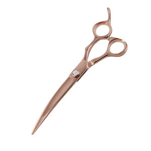 กรรไกรตัดแต่งขนสัตว์เลี้ยงแบบมืออาชีพสำหรับสัตว์ที่มีที่วางนิ้วมือและสกรูแฟนซีขนาด8นิ้วกรรไกรเสริมสวยสำหรับสัตว์เลี้ยงสวยงาม - Product Image 6