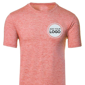 <b>Moisture</b> <b>Wicking</b> Custom Logo T <b>Shirts</b> Custom T <b>Shirts</b> Men's Workout Tri-blend Custom Logo T <b>Shirts</b> - Product Image 2