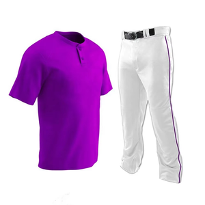 Ensemble de maillots de baseball personnalisés pour jeunes hommes, boutonné, logo brodé, uniforme de baseball d'équipe sublimé - Product Image 3
