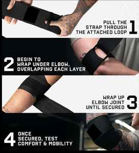 Coude d'haltérophilie à logo personnalisé Coude d'haltérophilie Durable en utilisation Coude de sport Soutien de musculation Coude direct - Product Image 6