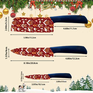 Juego de Cuchillos de Chef Profesionales de Cerámica, 2 Juegos con Mango de Plástico para Uso Diario y al Aire Libre, en Existencia, Envío Gratis - Product Image 2