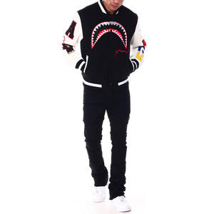 Chaqueta universitaria para hombre hecha a medida de alta calidad con cuello levantado estilo largo personalizable para invierno - Product Image 5