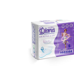 Serviettes hygiéniques BIO Private Label New Ultra Diana Air Active & Dry Soft, ACHETEZ à bon prix - Product Image 2