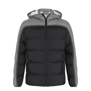 Chaqueta de invierno personalizada al por mayor para hombre, estilo vintage, de mezclilla, con capucha, acolchada, informal, transpirable, resistente al viento, de manga estándar. - Product Image 2