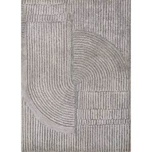 Alfombra Come Around Azul de 9x12, Tejida a Mano con Lana y Viscosa, Diseño Abstracto para Hogar y Pasillo, Grosor de 10 mm - Modelo Tra-1129 (Cs-01) - Product Image 1