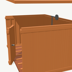 Piccola Casetta Tradizionale <span class=keywords><strong>in</strong></span> <span class=keywords><strong>Legno</strong></span> Impermeabile per Piscina con Doccia e Spogliatoio - Product Image 4