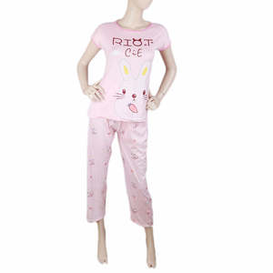 Ensemble de nuit 2 pièces pour femme - Rose - Product Image 3