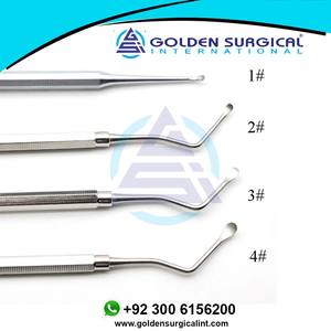 Cureta Dental de 4 Uds., curetas de hueso periodontal, instrumento escalador Dental Perio, herramienta, juego Dental, instrumentos quirúrgicos - Product Image 6