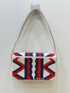 Femmes indiennes Designer Style bohème coton Boho fait à la main perlé pochette fermeture éclair soirée Shopping bras sacs dame Sport sacs à main - Product Image 3